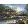 Image de Puzzle 1000 pièces Schmidt Spiele Thomas Kinkade Studios Stoney Creek Cottage
