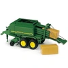 Image de Bruder 02017 John Deere grande presse à balles avec deux balles - Bruder 2017 - 02017 Bruder