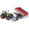 Image de Bruder 02112 Tracteur Claas Nectis avec chargeur frontal et remorque - Bruder 2112 - 02112 Bruder