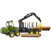 Image de Bruder 02133 John Deere 1210E tracteur de transport de bois avec grue pour la foresterie - Bruder 2133 - 02133 Bruder