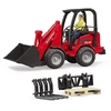 Image de Bruder 02191 Schaffer 2630 Chargeur compact avec accessoires et figurine jouet - Bruder 2191 - 02191 Bruder