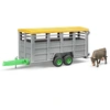 Image de Bruder 02227 Remorque de transport de bétail avec vache - Bruder 2227 - 02227 Bruder