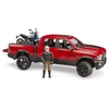 Image de Bruder 02502 RAM 2500 Power Wagon avec Ducati Scrambler Desert Sled et conducteur. - Bruder 2502 - 02502 Bruder