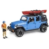 Image de Bruder 02529 Jeep Wrangler Rubicon avec kayak et kayakiste - Bruder 2529 - 02529 Bruder