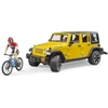 Image de Bruder 02543 Jeep Wrangler Rubicon avec vélo de montagne et figurine de jeu - Bruder 2543 - 02543 Bruder