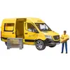 Image de Jeux de voiture - Sprinter DHL avec chauffeur Bruder MB TU