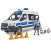 Image de Bus de police Bruder Mercedes-Benz Sprinter avec lumière et son, policier et accessoires - Bruder 2683 - 02683 Bruder