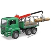 Image de Bruder 02769 camion MAN TGA transport de arbres avec grue et trois troncs de arbres - Bruder 2769 - 02769 Bruder