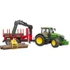 Image de Jeux de voiture avec remorque forestière Bruder John Deere 7R 350 TU