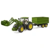 Image de Bruder 03155 tracteur John Deere 7R 350 avec chargeur frontal et remorque benne - Bruder 3155 - 03155 Bruder