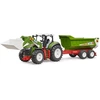 Image de Bruder 03452 Tractuer Roadmax avec chargeur frontal et remorque benne - Bruder 3452 - 03452 Bruder