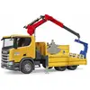 Image de Jeux de voiture - Scania Super 560R camion de chantier avec accessoires Bruder TU