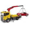 Image de Camion Bruder 03552 - Dépanneuse Bruder Scania Super 560R avec grue et voiture de sport roadster - Bruder 3552 - 03552 Bruder