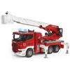 Image de Bruder 03591 Camion de pompiers Scania Super 560R avec lumière et son, échelle et module lumière et son - Bruder 3591 - 03591 Bruder