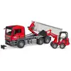 Image de Set de pistes et camion BRUDER MAN TGS, échelle 1:16, plastique multicolore