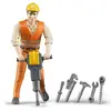 Image de Figurine - Travailleur avec accessoires Bruder TU