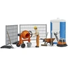 Image de Bruder Wworld ensemble de chantier avec figurine et accessoires - Bruder 62008 - 062008 Bruder