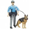 Image de Bruder 62150 Bworld agent avec chien policier - Bruder 62150 - 062150 Bruder