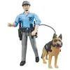 Image de Figurine - Policier Avec Chien Bruder TU