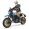 Image de Bruder 63051 BWorld Ducati Scrambler Desert Sled avec motocycliste - Bruder 63051 - 063051 Bruder