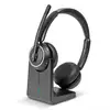 Image de Auriculaires Lindy L118 filaires et Bluetooth USB-C pour bureau et call center noirs