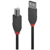 Image de Câble USB 2.0 A vers B Lindy Anthra Line 2 m Noir