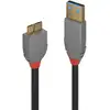 Image de Cable USB 3.2 Lindy 2 m USB A vers Micro-USB B Noir