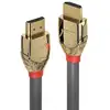 Image de Câble HDMI Lindy Gold Line 2m Haute Vitesse 4K Triple Blindage Gris