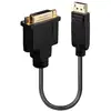 Image de Adaptateur câble DisplayPort vers DVI-D Lindy 41004 0,15 m Or