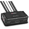 Image de Interrupteur KVM Lindy 2 Ports DisplayPort 4K Ultra HD Montage en Rack
