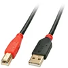 Image de Cable USB 2.0 A Macho a B Macho 10 m Lindy Noir/Rouge