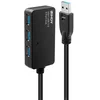 Image de HUB USB Lindy 43159 Noir 4 Ports USB 3.2 Gen 1 Type-A, 10 m de Câble
