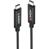 Image de Cable USB C Lindy 43308 5 m USB 3.2 Gen 2 10 Gbit/s Noir