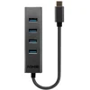 Image de Hub USB Lindy 43325 4 Ports USB 3.2 Gen 1 Type-C Alu/Plastique 0,3m Gris