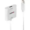 Image de Adaptateur USB-C vers HDMI 4K 60Hz HDR 0,1m Blanc Plug and Play Lindy 43339