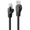 Image de Cable réseau Lindy Cat6 3 m U/UTP Noir RJ-45 à RJ-45