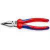 Image de Pince à bec long Knipex 08 22 185 185 mm 61 HRC poignée bleue et rouge