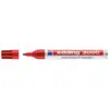 Image de Marqueur permanent Edding 3000 Rouge Pointe Ronde 1,5 mm Aluminium