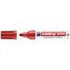 Image de Marqueur permanent Edding 550 Rouge Recargable Résistant à l'eau