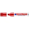 Image de Marqueur permanent Edding 800 Chisel Rouge Extra-large 4 mm Aluminium