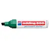 Image de Marqueur permanent Edding 500 Vert pointe biseautée 2-7 mm plastique