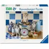 Image de Puzzle Ravensburger 1500 Pièces Chatons En Cuisine 80x60 cm