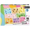 Image de Puzzle Enfant Nathan 45 Pièces 'A World Of Colours' 5+ Ans Sections Couleurs