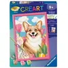 Image de Kit de peinture par numéros Ravensburger Creart Kids Corgi 18x24cm (à partir de 9 ans)