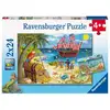 Image de Puzzle Ravensburger Kids Pirates et Sirènes 2x24 pièces + posters