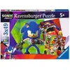 Image de Puzzle de 3x49 pièces Les aventures de Sonic Ravensburger TU