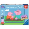 Image de Puzzle de 2x24 pièces La vie de famille Ravensburger Peppa Pig TU