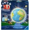 Image de Puzzle de 180 pièces 3D Globe illuminé Ravensburger 265x265x83 mm
