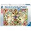 Image de Puzzle 3000 pièces Carte de la flore et de la faune Ravensburger 433x301x55 mm