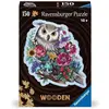 Image de Puzzle en bois forme d'animaux de 150 pièces Ravensburger Hibou floral TU
